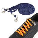 1 Pair Sports Casual Color Stretch Free Shoe Lace(Navy Blue)