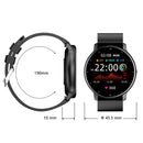 ZL02 Smart Heart Rate Blood Pressure Oxygen Monitoring Sports Pedometer Wireless Bluetooth Watch(Black)