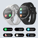 MT12 Smart Call Music Play Guide Step Smart Wireless Sports Watch(White)