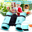 4X30 Binocular Telescope Bird Watching Telescope Gifts for Children(Rain Season Pink)