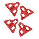 2 Pairs Bicycle Pinch Group Combination Screw Highway Car Riding Shoes Bicycle Lock Tablet(Red)