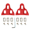 2 Pairs Bicycle Pinch Group Combination Screw Highway Car Riding Shoes Bicycle Lock Tablet(Red)