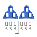 2 Pairs Bicycle Pinch Group Combination Screw Highway Car Riding Shoes Bicycle Lock Tablet(Blue)