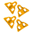 2 Pairs Bicycle Pinch Group Combination Screw Highway Car Riding Shoes Bicycle Lock Tablet(Yellow)