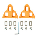2 Pairs Bicycle Pinch Group Combination Screw Highway Car Riding Shoes Bicycle Lock Tablet(Yellow)