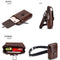 BULL CAPTAIN Multifunctional Leather Mobile Phone Small Waist Bag For Men(Horizontal Brown)