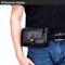 BULL CAPTAIN Multifunctional Leather Mobile Phone Small Waist Bag For Men(Horizontal Brown)
