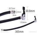 4 PCS Inflatable Pump Schrader Valve Extension Tube Tire Fast Inflatable Mouth Extend Tube