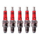 5 PCS Motorcycle Spark Plug 125 150 Pedal Bend Beam Boost Car Universal(A7TC)