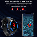 LT32 European Edition 4G Waterproof Touch Video Photograph GPS Children Phone Smart Watch(Black)