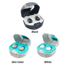 TWS On-Ear Sound Amplifier Hearing Aid with Charging Compartment(Black)