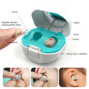 TWS On-Ear Sound Amplifier Hearing Aid with Charging Compartment(Black)