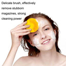 Silicone Sound Wave Vibration Massage Pore Cleaning Beauty Brush, Colour: Lemon Yellow