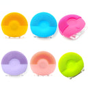 Silicone Sound Wave Vibration Massage Cleansing Bristles Pore Cleaning Beauty Brush, Colour: Green