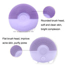 Silicone Sound Wave Vibration Massage Cleansing Bristles Pore Cleaning Beauty Brush, Colour: Green