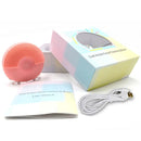 Silicone Sound Wave Vibration Massage Cleansing Bristles Pore Cleaning Beauty Brush, Colour: Green