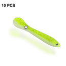 10 PCS Luya Bait Loach Bionic Bait Fishing Supplies, Specification: 6g / 10cm(Yellow)