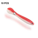 10 PCS Luya Bait Loach Bionic Bait Fishing Supplies, Specification: 2G / 6.7cm(Rose Red)