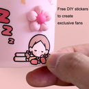Cartoon Cute Cream Children USB Portable Handheld Fan(Yellow)
