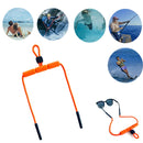 2 PCS Beach Snorkeling Floating Anti-drop Sports EVA Tube Sunglasses Chain Glasses Chain(Orange)