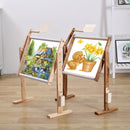 Benchtop Pine Adjustable Cross Stitch Stand(Baked Color)