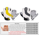 GIYO S-14 Bicycle Half Finger Gloves GEL Shock Absorbing Palm Pad Gloves, Size: XL(Blue)