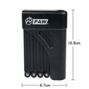 PAW Bicycle Lock Mountain Road Bike Zinc Alloy Anti-theft Folding Lock Tire Lock Padlock(Black)