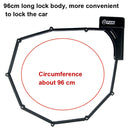 PAW Bicycle Lock Mountain Road Bike Zinc Alloy Anti-theft Folding Lock Tire Lock Padlock(Black)