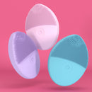 2 PCS Mini Silicone Cleansing Instrument Washing Face Brush(Purple)