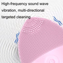 2 PCS Mini Silicone Cleansing Instrument Washing Face Brush(Purple)
