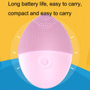 2 PCS Mini Silicone Cleansing Instrument Washing Face Brush(Purple)