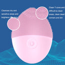 2 PCS Mini Silicone Cleansing Instrument Washing Face Brush(Purple)