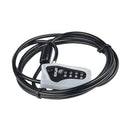 GIYO L-03 2m Bicycle Cable Lock Bike Anti Theft 4-digit Password Helmet Wire-Lock(Black)