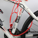 GIYO L-03 2m Bicycle Cable Lock Bike Anti Theft 4-digit Password Helmet Wire-Lock(Red)