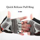 GIYO S-01 GEL Shockproof Cycling Half Finger Gloves Anti-slip Bicycle Gloves, Size: M(Red)