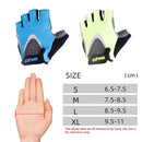 GIYO S-01 GEL Shockproof Cycling Half Finger Gloves Anti-slip Bicycle Gloves, Size: L(Red)