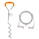 Outdoor Pet Leash Stainless Steel Ground Nail Fixing Bolt, Specificationï¼š Upgrade + Wire Rope