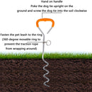 Outdoor Pet Leash Stainless Steel Ground Nail Fixing Bolt, Specificationï¼š Upgrade + Wire Rope