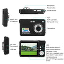 K09 48 Million Pixel CCD HD Digital Camera Retro Self-Portrait Video Camera(Silver)