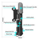 GIYO GP-41S Bicycle Pump Mini Hand Pump AV/FV Valve Bike Tire Inflator With Barometer