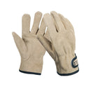 CLS Outdoor Cookout Barbecue Heat Resistant Protective Cowhide Gloves(Khaki)