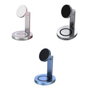 F6 3 In 1 Wireless Magnetic Mobile Phone Charger(Silver)