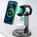 F6 3 In 1 Wireless Magnetic Mobile Phone Charger(Blue)