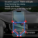 2 PCS Car Mobile Phone Buckle Bracket Outlet Gravity Support Invisible Navigation Holder(Red)