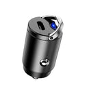 Car Fast Charge One Drag Two Cigarette Conversion Plugs, Model: PD+PD(Black)