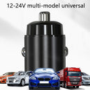 Car Fast Charge One Drag Two Cigarette Conversion Plugs, Model: PD+QC(Black)