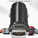Hidden Car Fast Charge One Drag Two Cigarette Conversion Plug(PD+QC)