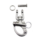 3 PCS Yachting Sailing Stainless Steel Coil Type Rotary Spring Shackle, Specification: 70mm