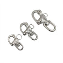 3 PCS Yachting Sailing Stainless Steel Coil Type Rotary Spring Shackle, Specification: 87mm
