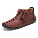 Men Martin Boots Large Size Boots Leisure Tooling Boots, Size: 46(Red)